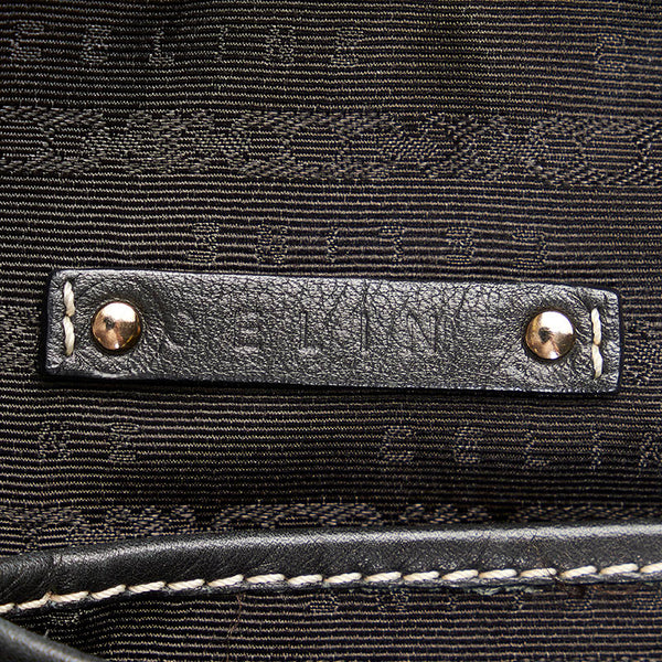 セリーヌ ブギー ブラック レザー ボストンバッグ レディース CELINE 【中古】