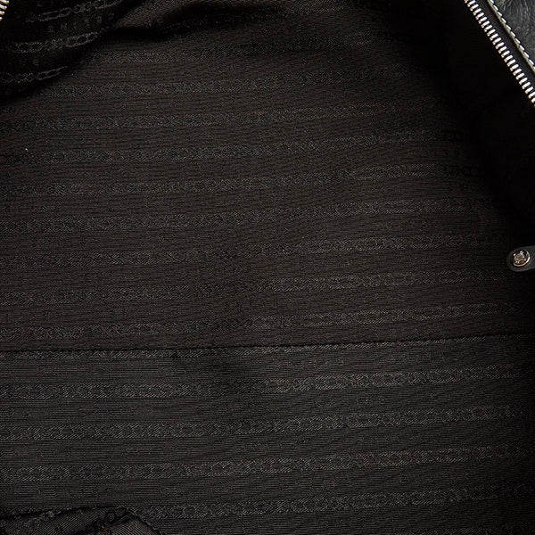 セリーヌ ブギー ブラック レザー ボストンバッグ レディース CELINE 【中古】