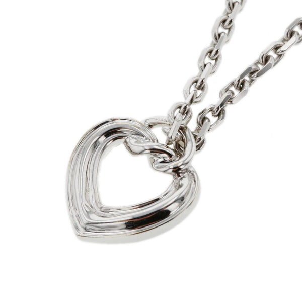 ブシュロン K18WG ホワイトゴールド ハート ネックレス レディース Boucheron 【中古】