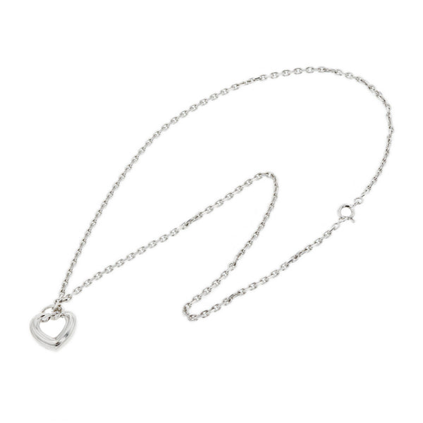 ブシュロン K18WG ホワイトゴールド ハート ネックレス レディース Boucheron 【中古】