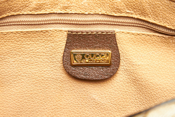 グッチ GGスプリーム シェリーライン 002.39.0269 ブラウン PVC レザー ハンドバッグ ショルダーバッグ 2WAY レディース GUCCI 中古