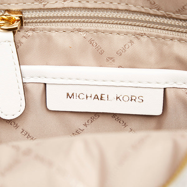 マイケルコース リュック バックパック ホワイト マルチカラー レザー レディース Michael Kors 【中古】