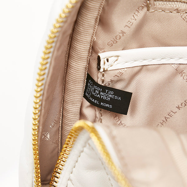 マイケルコース リュック バックパック ホワイト マルチカラー レザー レディース Michael Kors 【中古】