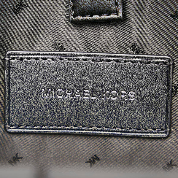 マイケルコース ネイビー キャンバス レザー リュック バックパック メンズ Michael Kors 【中古】