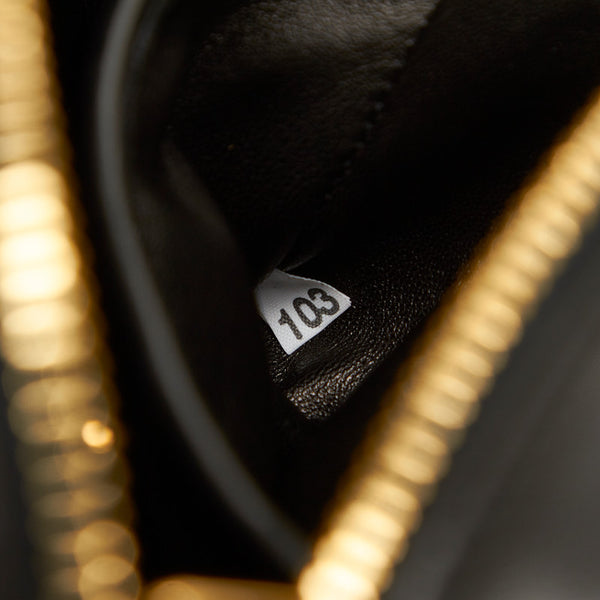 プラダ リボン BP0166 ブラック ピンク レザー 斜め掛け ショルダーバッグ レディース PRADA 中古