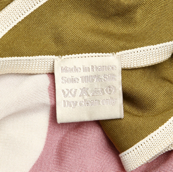 エルメス BRIDES  カーキ マルチ シルク スカーフ レディース HERMES 中古