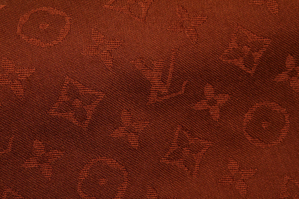 ルイ ヴィトン モノグラム ブラウン シルク ウール ストール レディース LOUIS VUITTON 中古