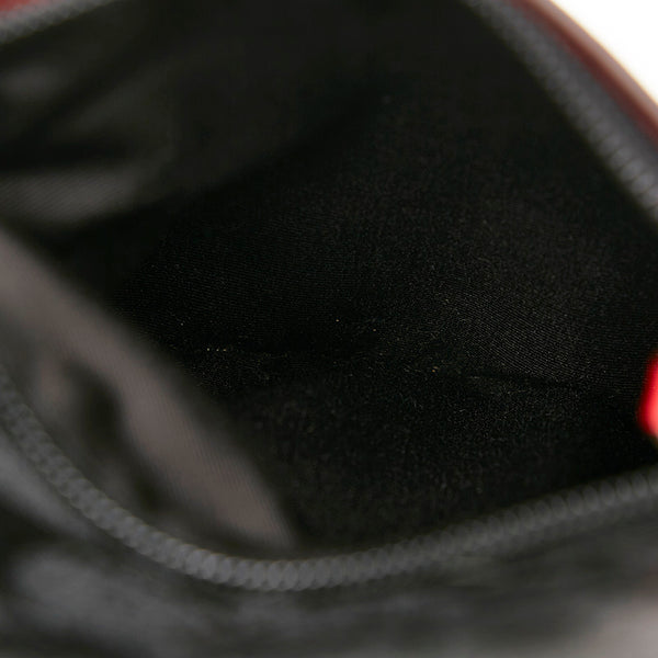 コーチ シグネチャー レッド グレー PVC レザー ワンショルダーバッグ メンズ COACH 【中古】