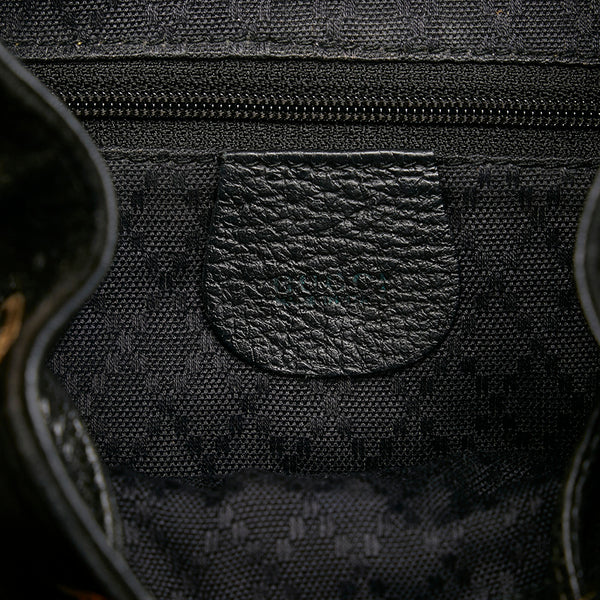 グッチ バンブー リュック バックパック 003 2058 ブラウン スウェード レディース GUCCI 【中古】