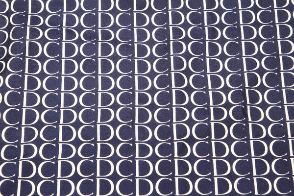 クリスチャンディオール ネイビー シルク スカーフ レディース Christian Dior 中古