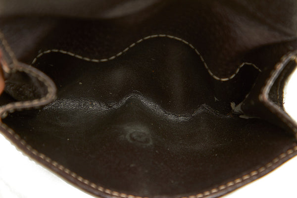 グッチ GGキャンバス シェリーライン 150672 ブラウン キャンバス 二つ折り財布 レディース GUCCI 中古