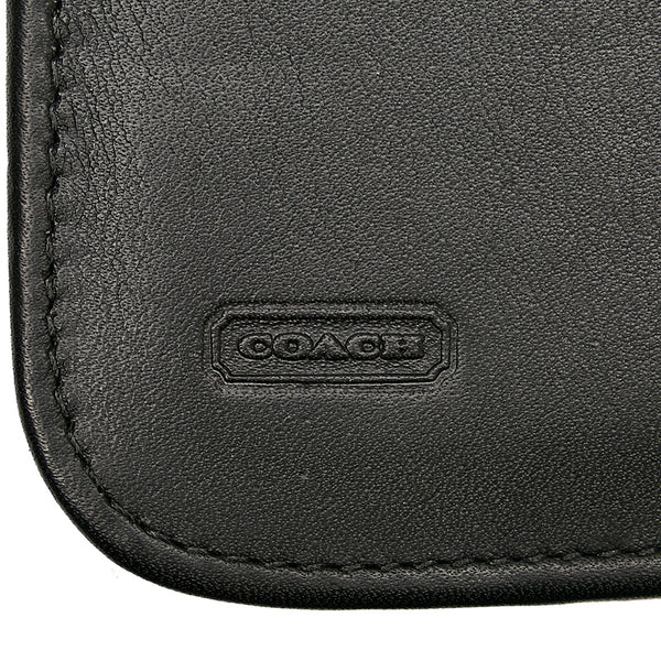 コーチ ブラック レザー ネクタイケース メンズ COACH 【中古】