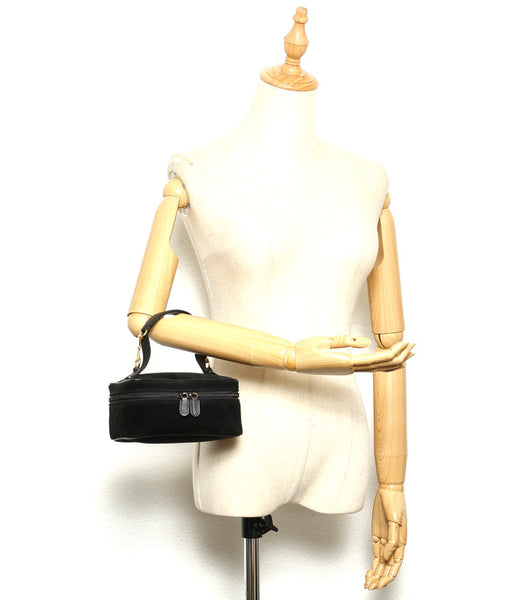 グッチ 032・1705・0141 ブラック スウェード バニティバッグ レディース GUCCI 中古