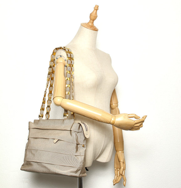 サルヴァトーレフェラガモ ヴァラ AU-215252 ベージュ キャンバス レザー トートバッグ レディース Salvatore Ferragamo 中古