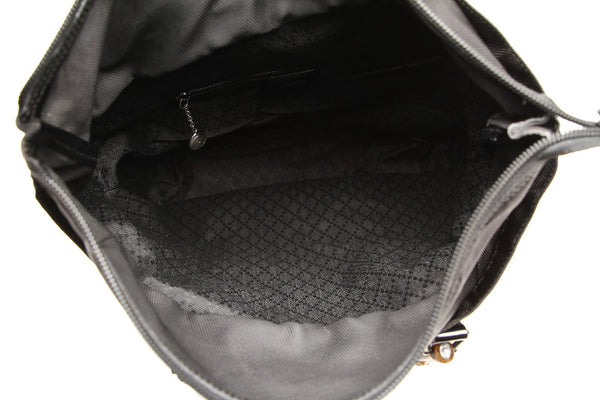 グッチ バンブー 000.1998 ブラック ナイロン トートバッグ レディース GUCCI 中古