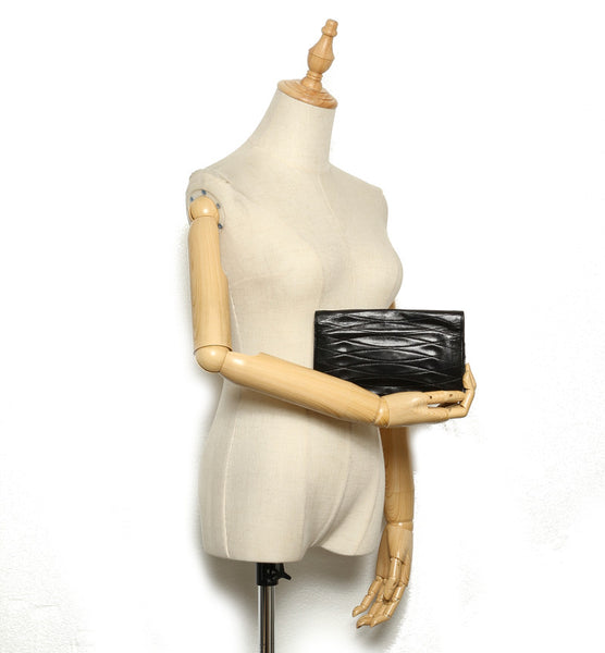 シャネル ココマーク ブラック レザー 長財布 レディース CHANEL 中古