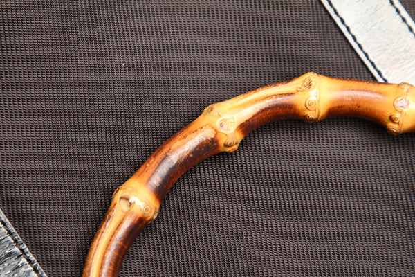 グッチ バンブー 000.1998 ブラック ナイロン トートバッグ レディース GUCCI 中古