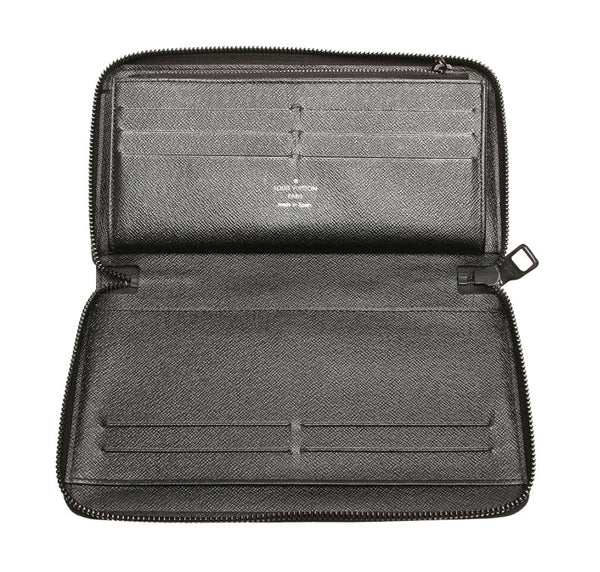 ルイ ヴィトン モノグラム ストーリー ロゴ  M67826 ブラウン PVC レザー 長財布 ユニセックス LOUIS VUITTON 中古