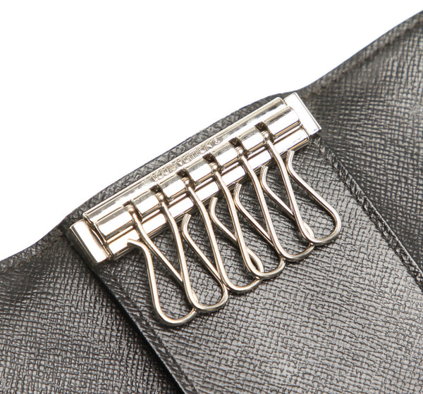 ルイ ヴィトン ダミエ グラフィット ミュルティクレ6 N62662 グレー ブラック PVC レザー キーケース メンズ LOUIS VUITTON 中古
