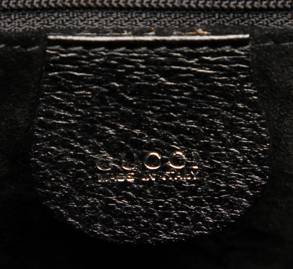 グッチ 002・2123・0452 ブラック　 レザー ハンドバッグ レディース GUCCI 中古