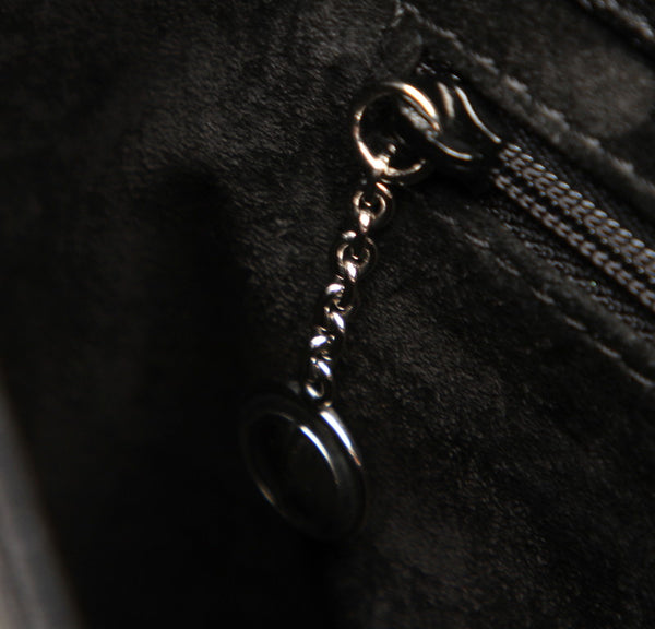 グッチ 002・2123・0452 ブラック　 レザー ハンドバッグ レディース GUCCI 中古