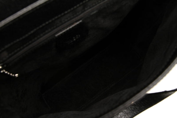 グッチ 002・2123・0452 ブラック　 レザー ハンドバッグ レディース GUCCI 中古