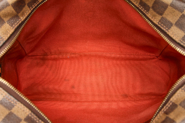 ルイ ヴィトン ダミエ ナヴィグリオ N45255 ブラウン PVC レザー 斜め掛け ショルダーバッグ ユニセックス LOUIS VUITTON 中古