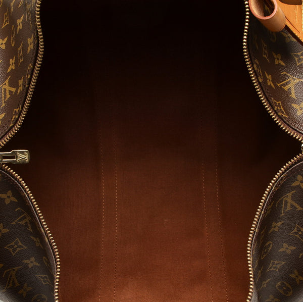 ルイ ヴィトン モノグラム キーポル50 バンドリエール M41416 ブラウン PVC レザー ボストンバッグ ユニセックス LOUIS VUITTON 中古