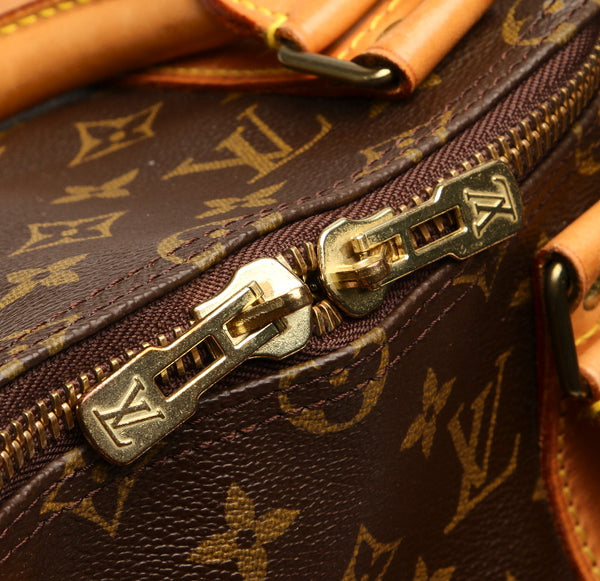 ルイ ヴィトン モノグラム キーポル50 バンドリエール M41416 ブラウン PVC レザー ボストンバッグ ユニセックス LOUIS VUITTON 中古