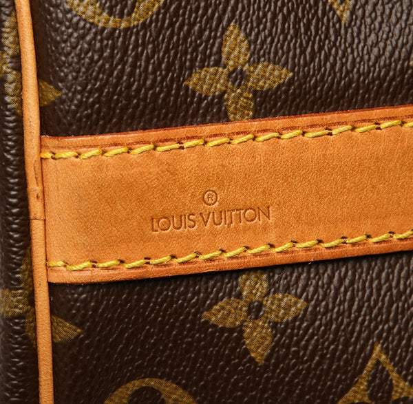 ルイ ヴィトン モノグラム キーポル50 バンドリエール M41416 ブラウン PVC レザー ボストンバッグ ユニセックス LOUIS VUITTON 中古