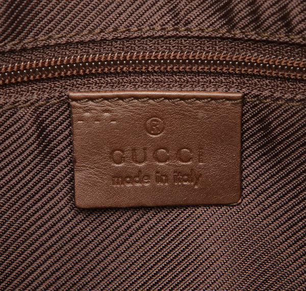 グッチ GGキャンバス 001・4205 ブラウン キャンバス レザー ショルダーバッグ レディース GUCCI 中古