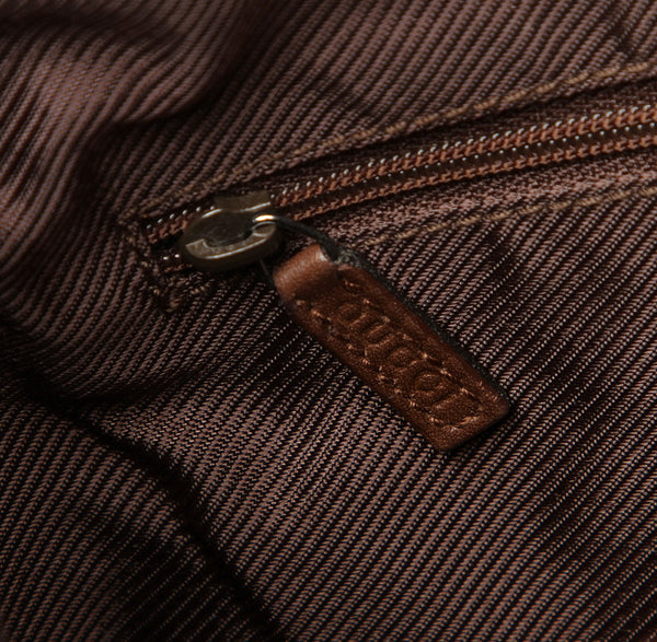 グッチ GGキャンバス 001・4205 ブラウン キャンバス レザー ショルダーバッグ レディース GUCCI 中古