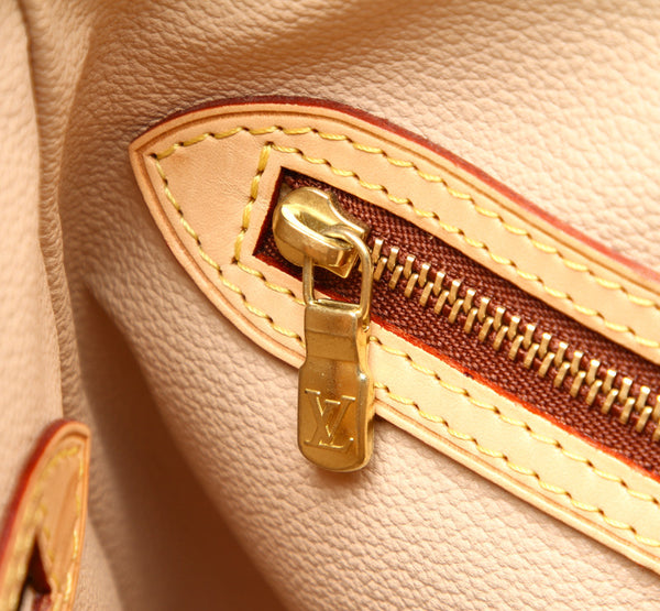 ルイ ヴィトン モノグラム バケットPM M42238 ブラウン PVC レザー トートバッグ レディース LOUIS VUITTON 中古