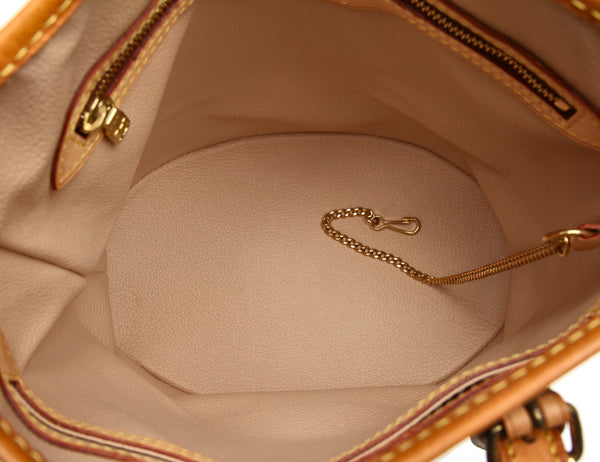ルイ ヴィトン モノグラム バケットPM M42238 ブラウン PVC レザー トートバッグ レディース LOUIS VUITTON 中古