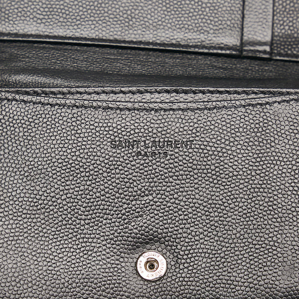 サンローラン 469338 ブラック レザー カードケース メンズ SAINT LAURENT 【中古】