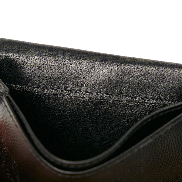 サンローラン 469338 ブラック レザー カードケース メンズ SAINT LAURENT 【中古】