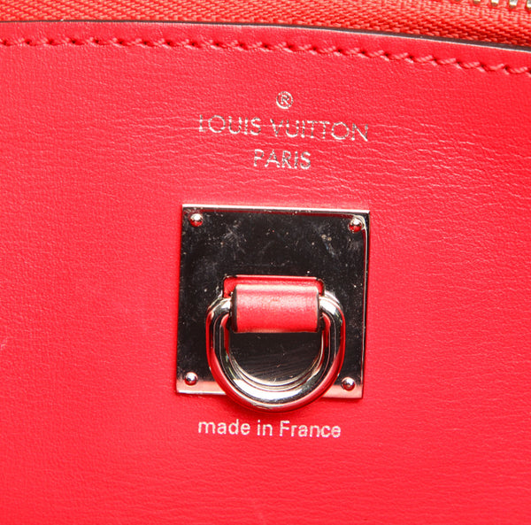 ルイ ヴィトン シティスティーマーMM M53014 レッド レザー ハンドバッグ レディース LOUIS VUITTON 中古