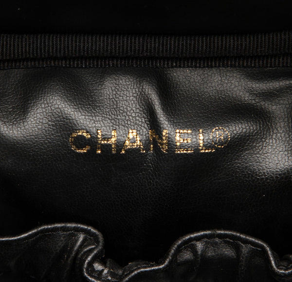 シャネル ココマーク ブラック キャビアスキン バニティバッグ レディース CHANEL 中古