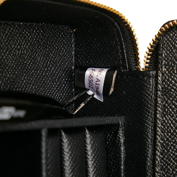 コーチ アクセサリーポーチ ブラック レザー レディース COACH 【中古】