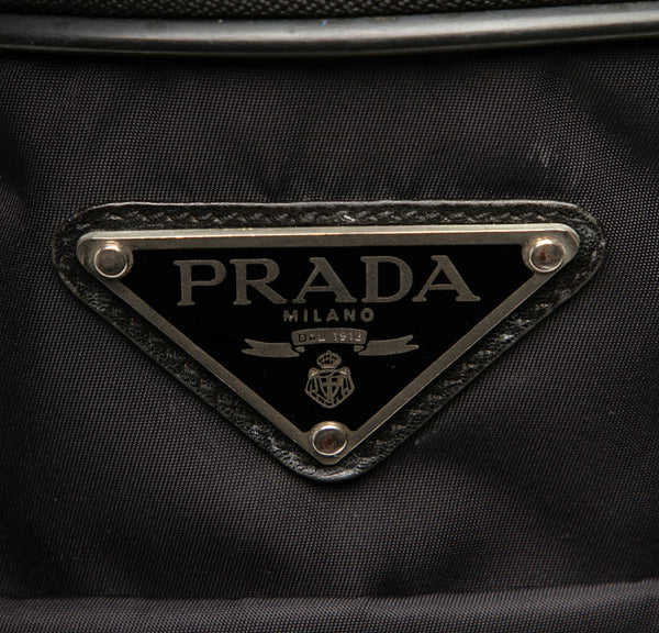 プラダ ブラック ナイロン レザー ビジネスバッグ メンズ PRADA 中古