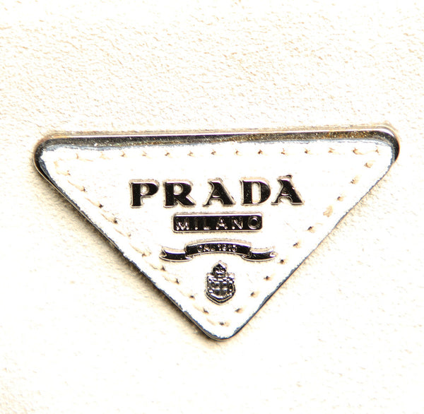 プラダ アイボリー スウェード ハンドバッグ レディース PRADA 中古