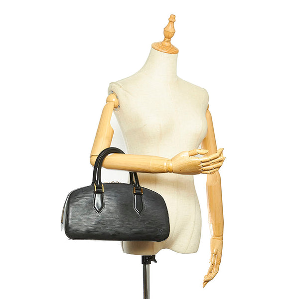 ルイ ヴィトン エピ ジャスミン Ｍ52082 ブラック レザー ハンドバッグ レディース LOUIS VUITTON 【中古】