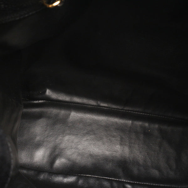 シャネル トリプルココ ブラック ゴールド キャビアスキン メッキ ショルダーバッグ レディース CHANEL 【中古】