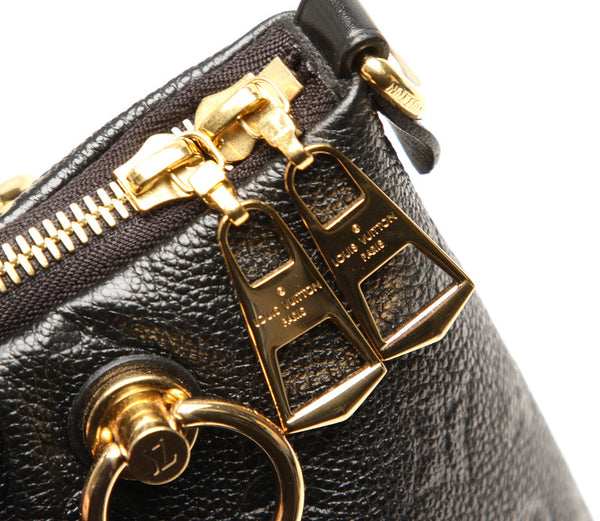 ルイ ヴィトン アンプラント V トート MM M44421 ブラック レザー トートバッグ レディース LOUIS VUITTON 中古