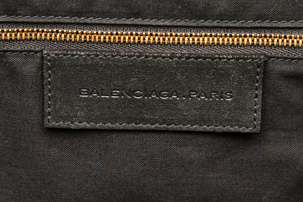 バレンシアガ 163527 ブラック スウェード レザー ショルダーバッグ レディース BALENCIAGA 【中古】