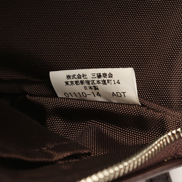 バーバリー ノバチェック ZA460-303 ベージュ ダークブラウン キャンバス ポシェット レディース BURBERRY 【中古】
