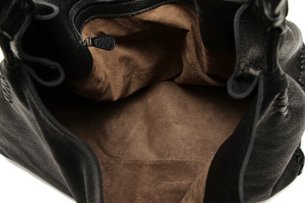 ボッテガヴェネタ ブラック レザー ショルダーバッグ ユニセックス BOTTEGAVENETA 中古