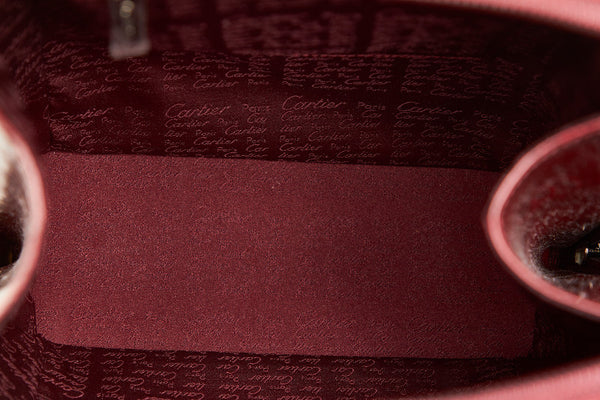カルティエ ハッピーバースデー L1000244 ボルドー カーフスキン リュック バックパック レディース CARTIER 中古