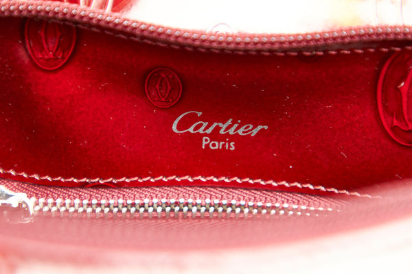 カルティエ ハッピーバースデー L1000244 ボルドー カーフスキン リュック バックパック レディース CARTIER 中古