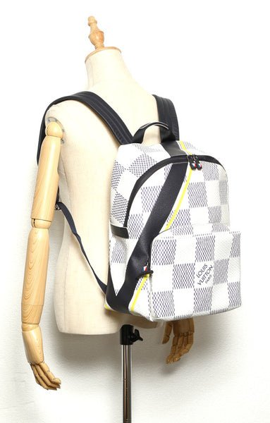 ルイ ヴィトン コースト アメリカズカップ2017 N44017 ホワイト PVC レザー リュック・デイパック ユニセックス LOUIS VUITTON 中古